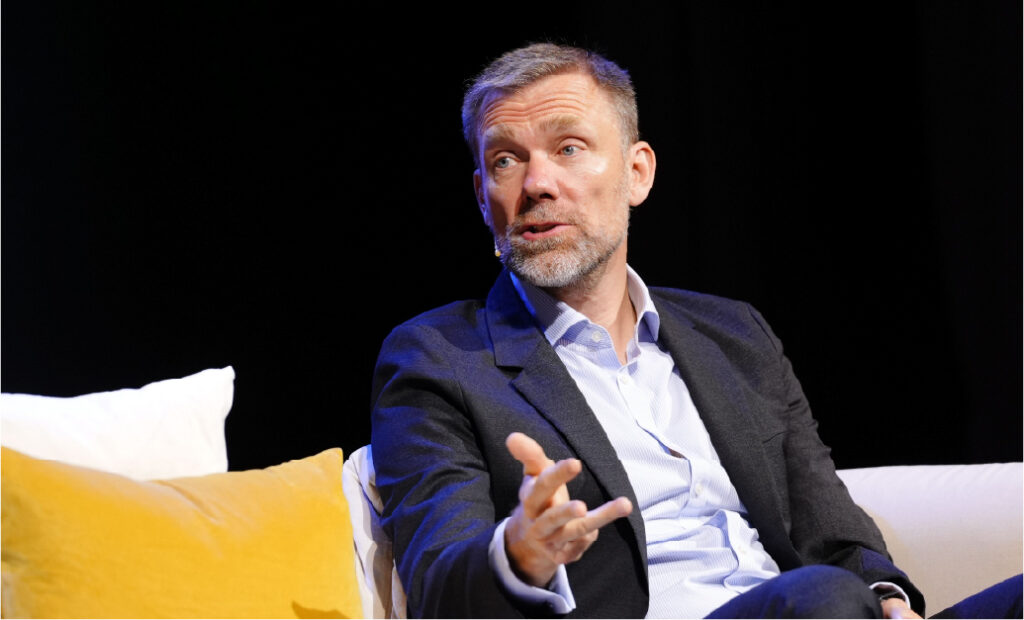 Mikkel Grønlykke, President of Banking Circle, speaking on cross-border payments at Point Zero Forum 2026
